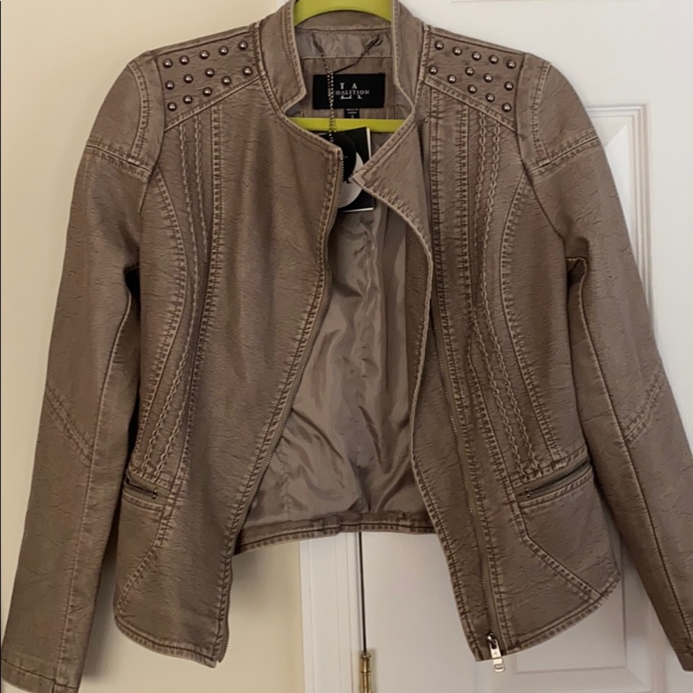 Vegan leather jacket